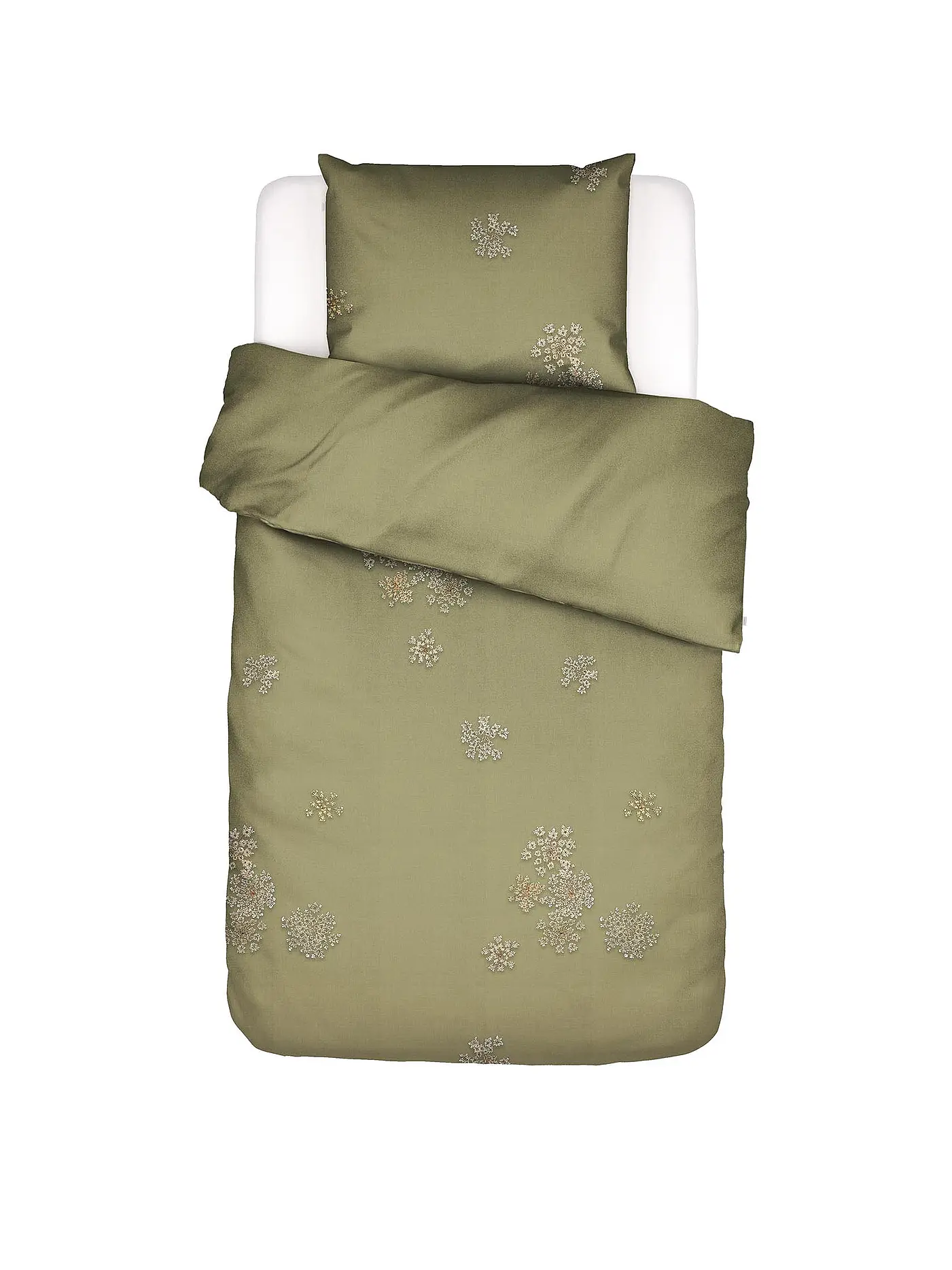 ESSENZA | Satin Bettwäsche 70x90cm / 140x200cm Lauren Dreid Moss | 